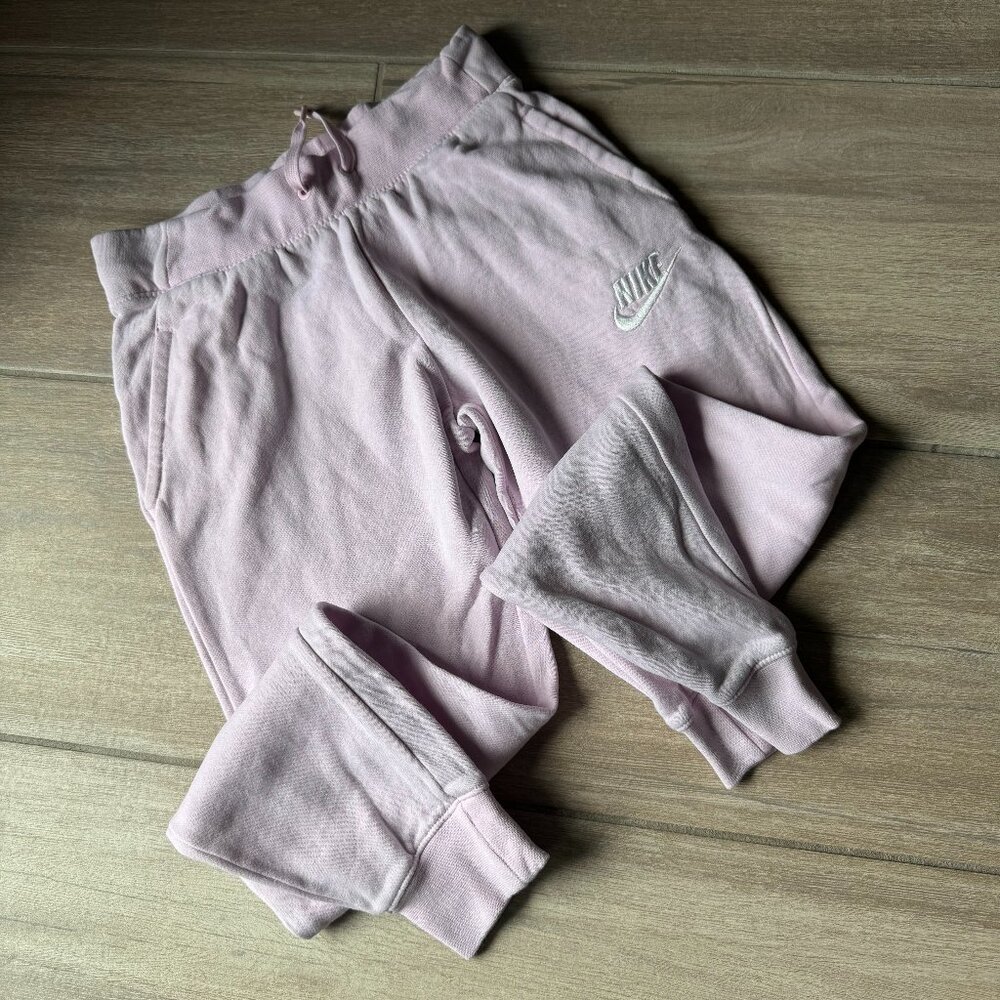 Nike Light Pink Sweatpants with Pockets, Kids Size Small